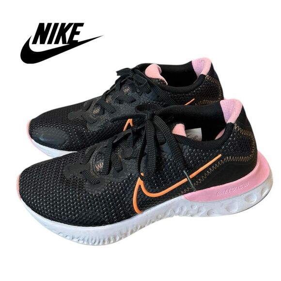 Nike Renew Run Black White Pink Women's CK6360-001  Running Shoes Sneakers 6 - Picture 1 of 6